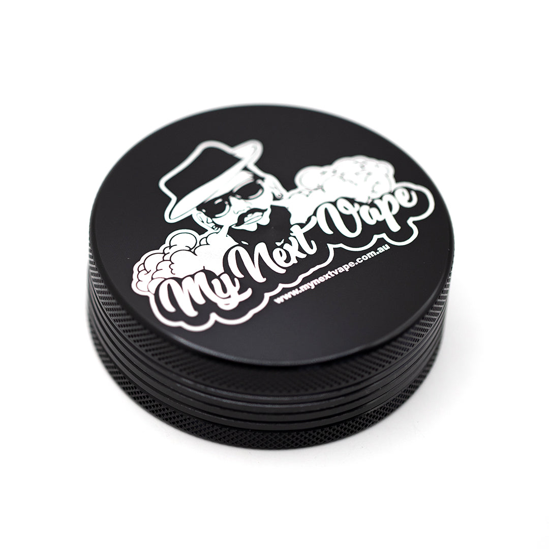 My Next Vape Grinder - 2 Part 62mm Black The Bong Shop My Next Vape Grinder - 2 Part 62mm Black The Bong Shop