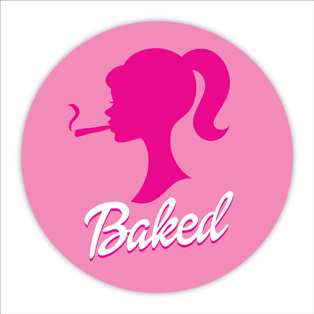 Sticker – Baked – Pink