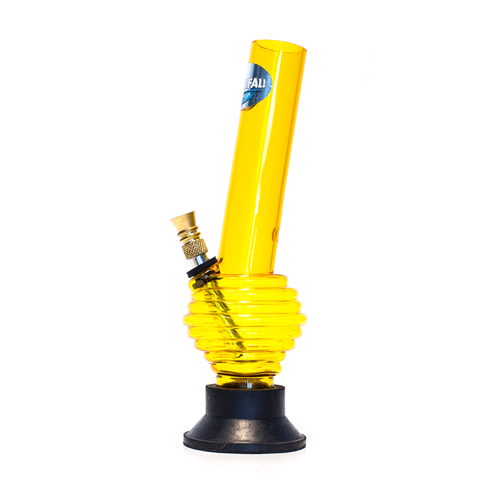 Acrylic Rim Bong - Blue Waterfall
