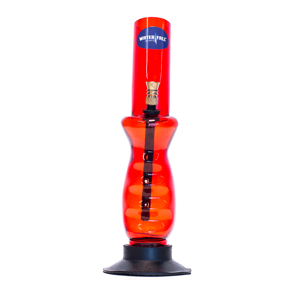 Acrylic Gripper Bong - Red Waterfall