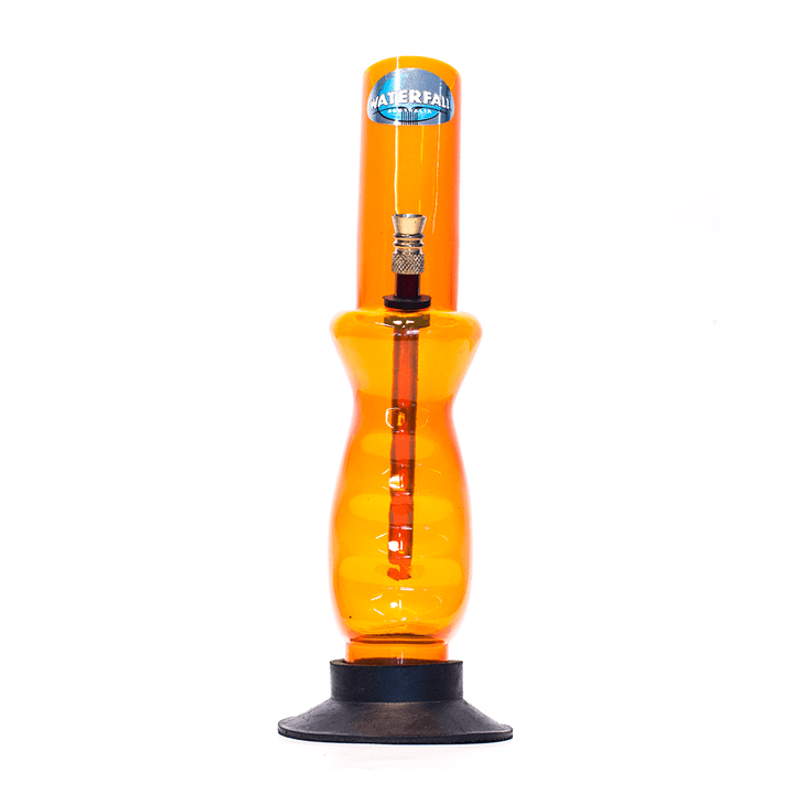 Acrylic Gripper Bong - Orange Waterfall