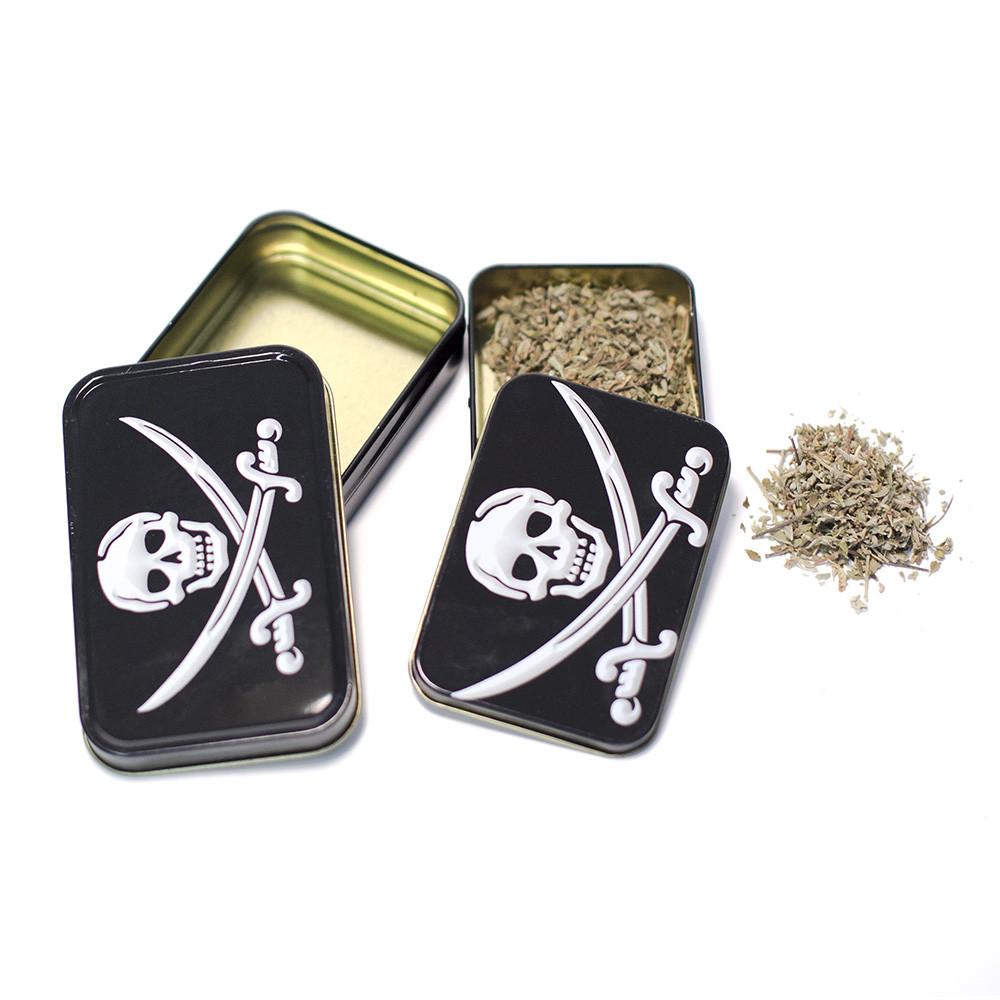 METAL TIN - JOLLY RODGER SET OF 2 The Bong Shop