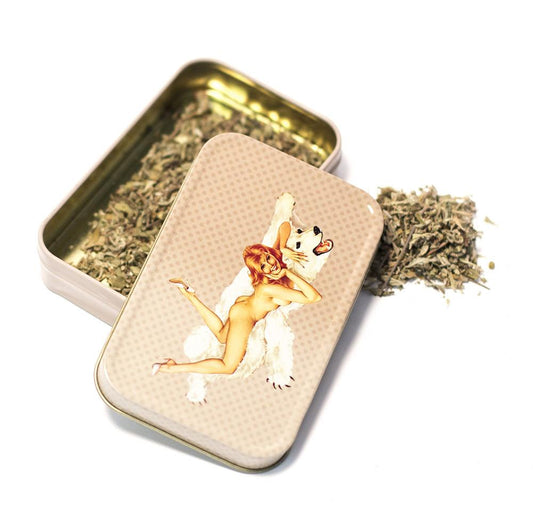 METAL TIN - BEAR NAKED RED HEAD SET OF 2 The Bong Shop