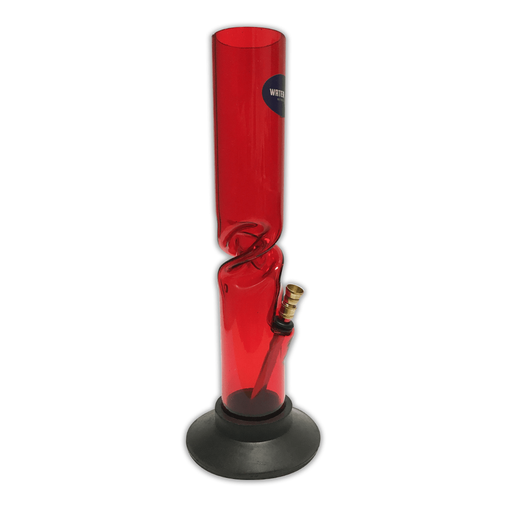 Acrylic Ice Bong - Red Waterfall