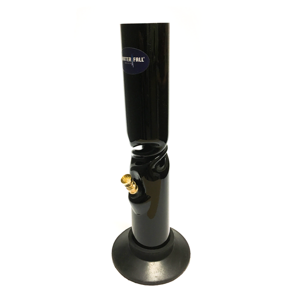 Acrylic Twist Bong - Black Waterfall