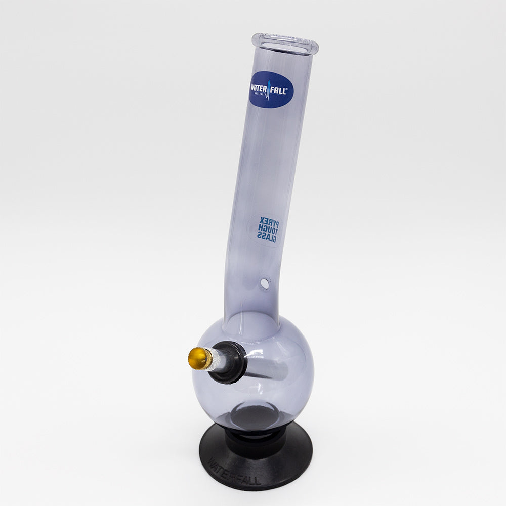 Eliminator Glass Bong - Smoke Grey Waterfall