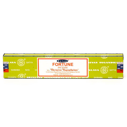 INCENSE - SATYA Nag Champa FORTUNE STICKS 15g The Bong Shop