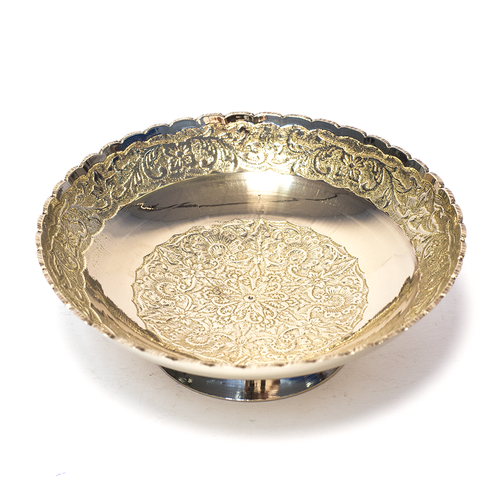 BOWL - LGE BRASS ASST/DES (5" APPROX) The Bong Shop