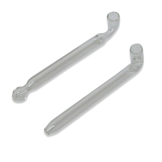 Pipe - Large Glass Clear Straight The Bong Shop