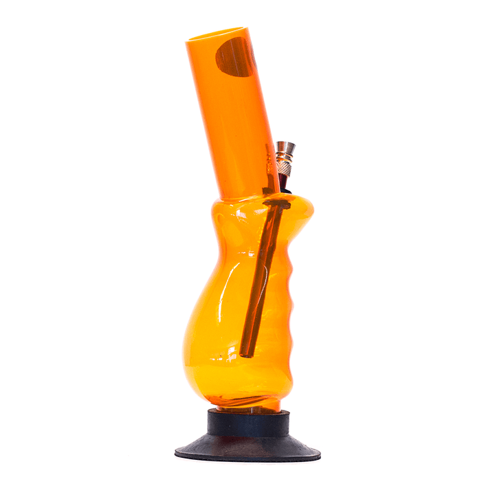 Acrylic Gripper Bong - Orange Waterfall