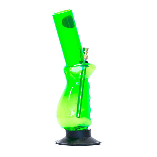 Acrylic Gripper Bong - Green Waterfall