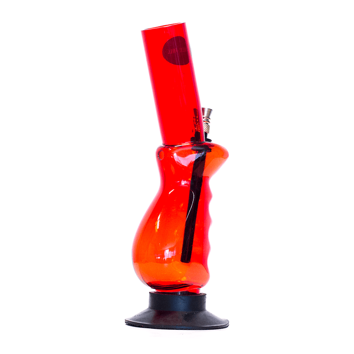 Acrylic Gripper Bong - Red Waterfall