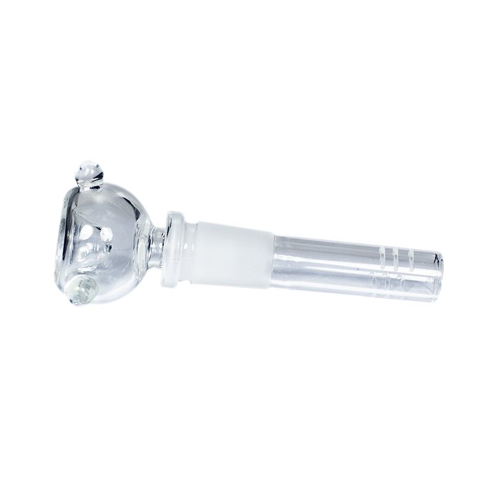 GLASS STEM - 10CM LENGTH 2.5MM THICK SLOTTED The Bong Shop