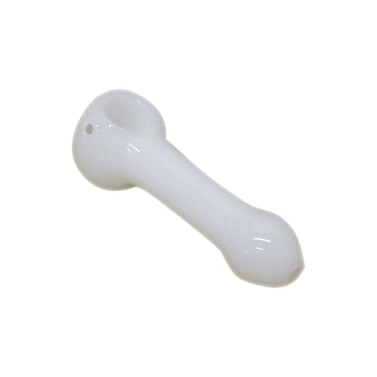 PIPE - GLASS DRY PLAIN WHITE The Bong Shop