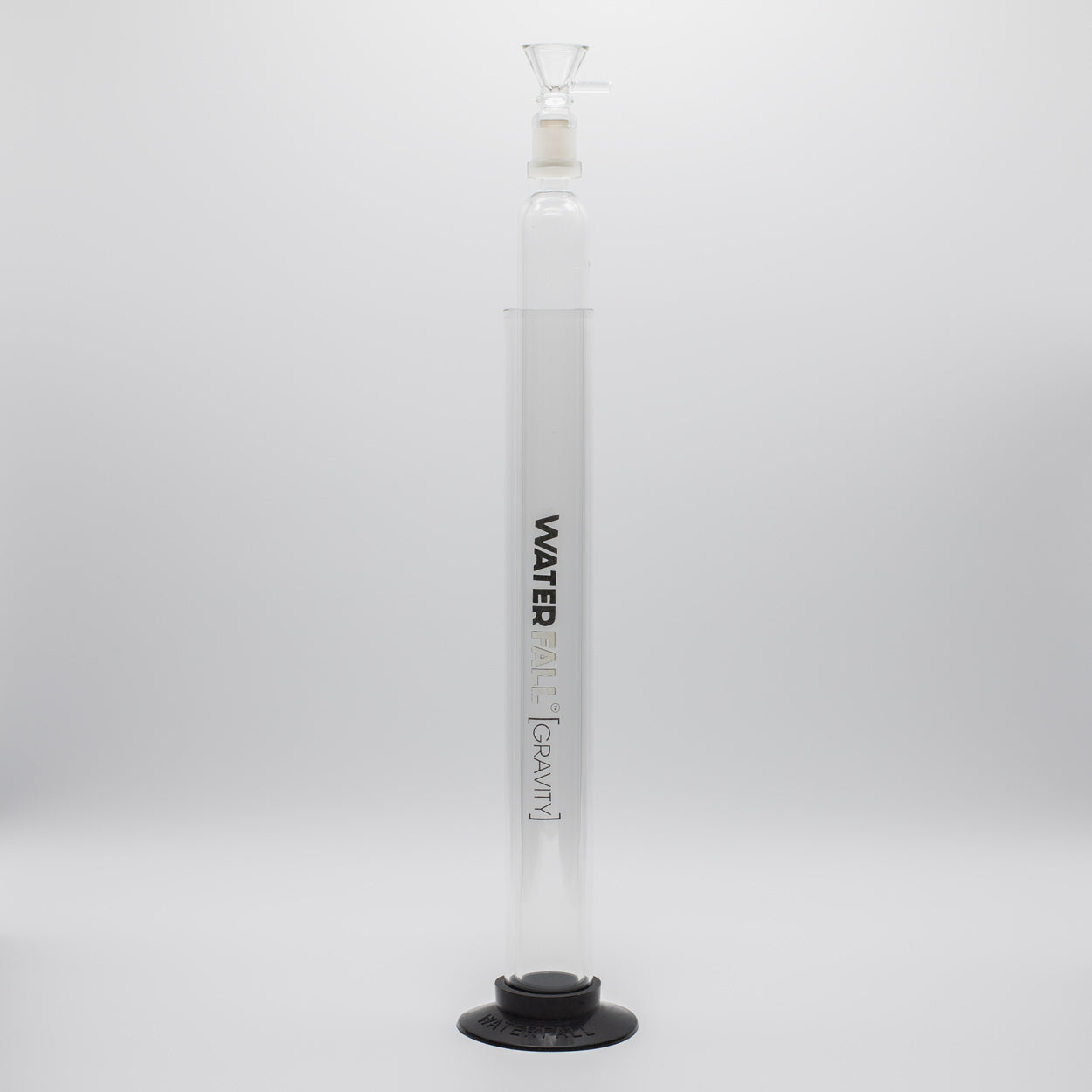 WATERFALL GRAVITY GLASS PIPE 53CM BLACK BASE Waterfall