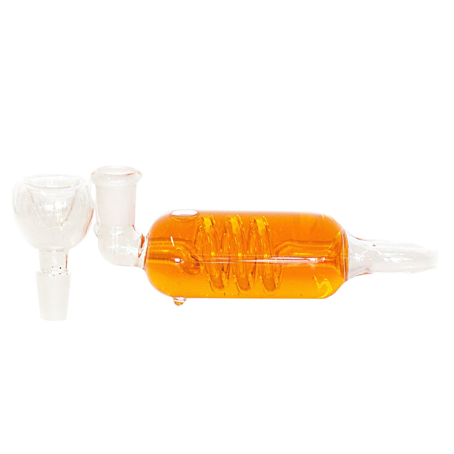 PIPE - GLASS LIQUID COOLER ORANGE The Bong Shop