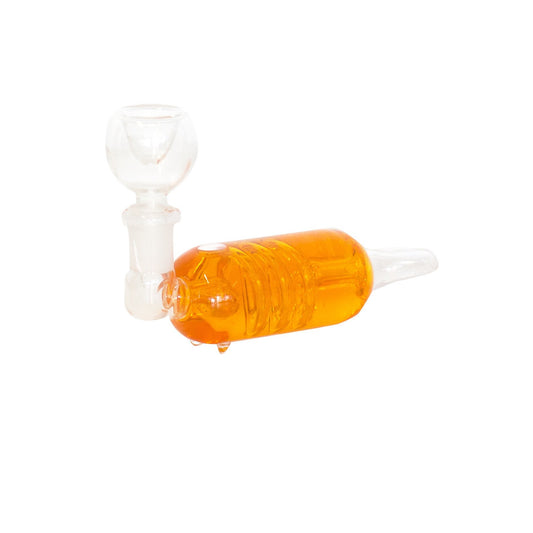PIPE - GLASS LIQUID COOLER ORANGE The Bong Shop