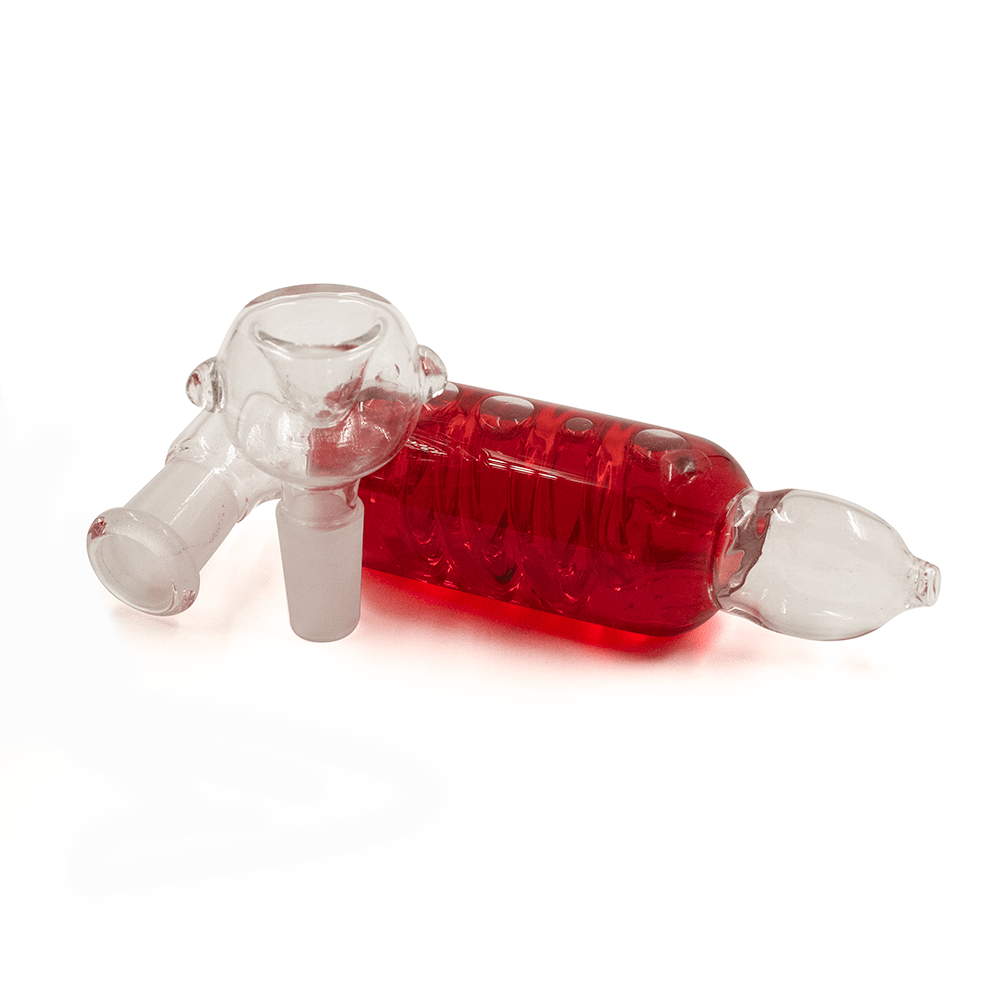 PIPE - GLASS LIQUID COOLER RED The Bong Shop