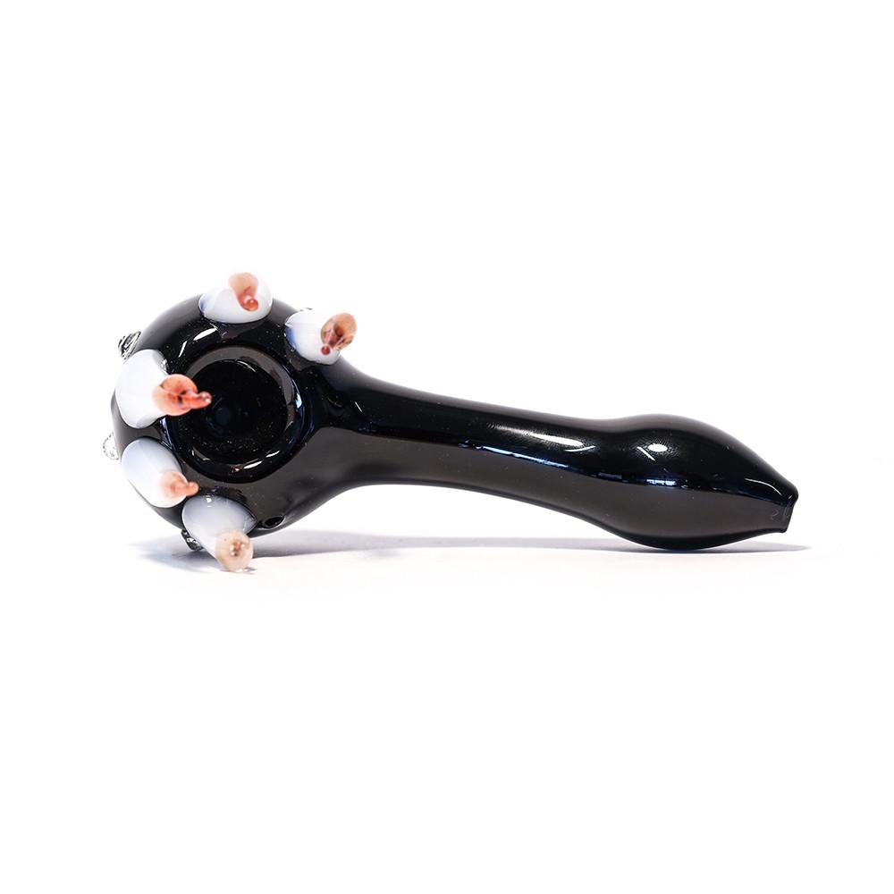 PIPE - GLASS EAGLE CLAW/ ZOMBIE CLAW PIPE BLACK WITH NAILS The Bong Shop