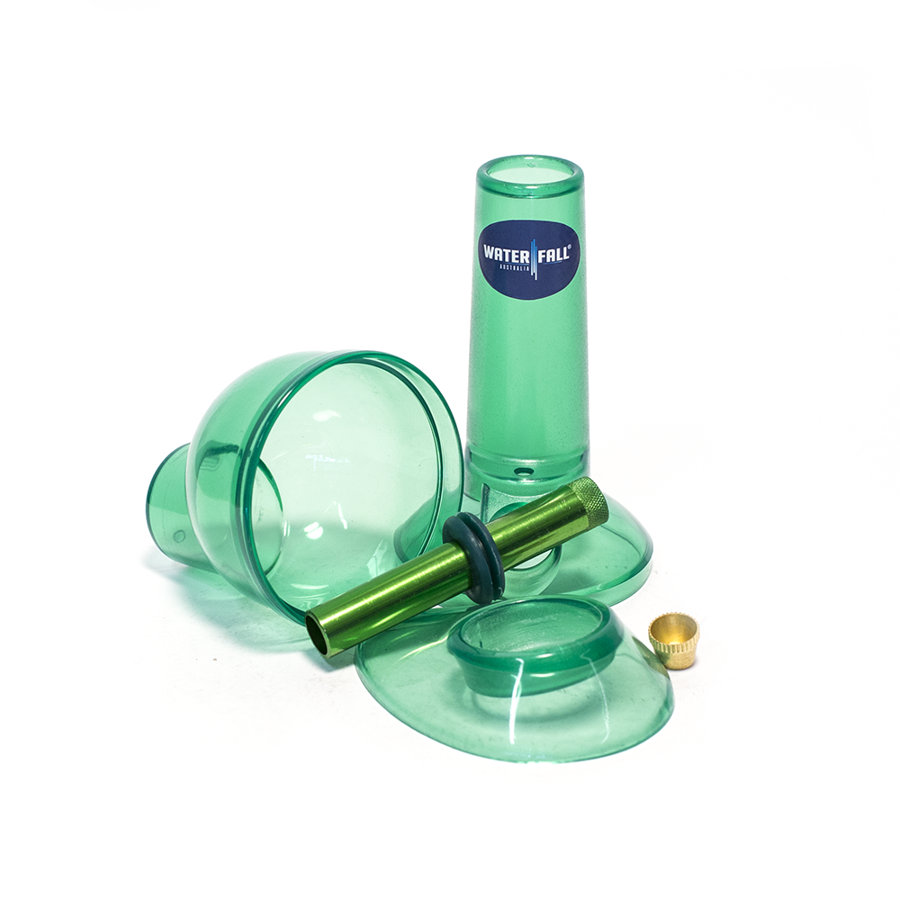 Pulsar Acrylic Bong - Green Waterfall