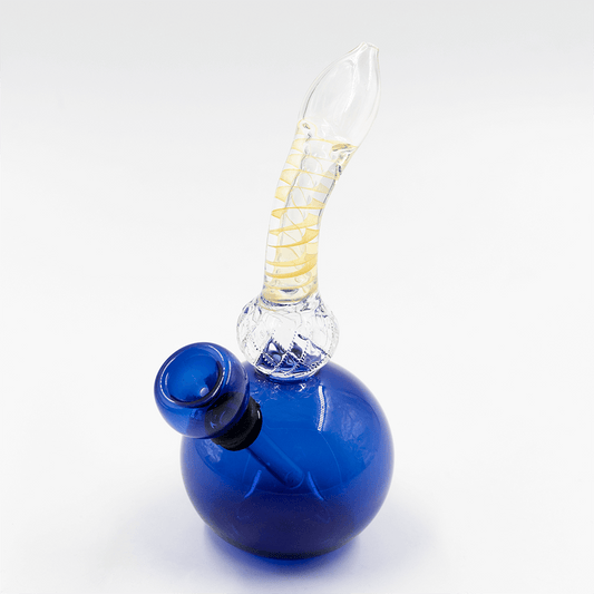 Diamond Blue Glass Mini Bong The Bong Shop