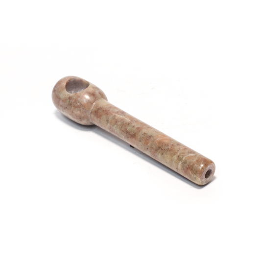 PIPE - SOAPSTONE 10CM CYLINDRICAL The Bong Shop