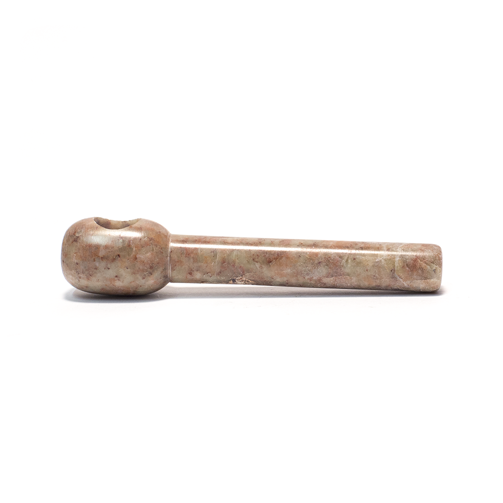 PIPE - SOAPSTONE 10CM CYLINDRICAL The Bong Shop