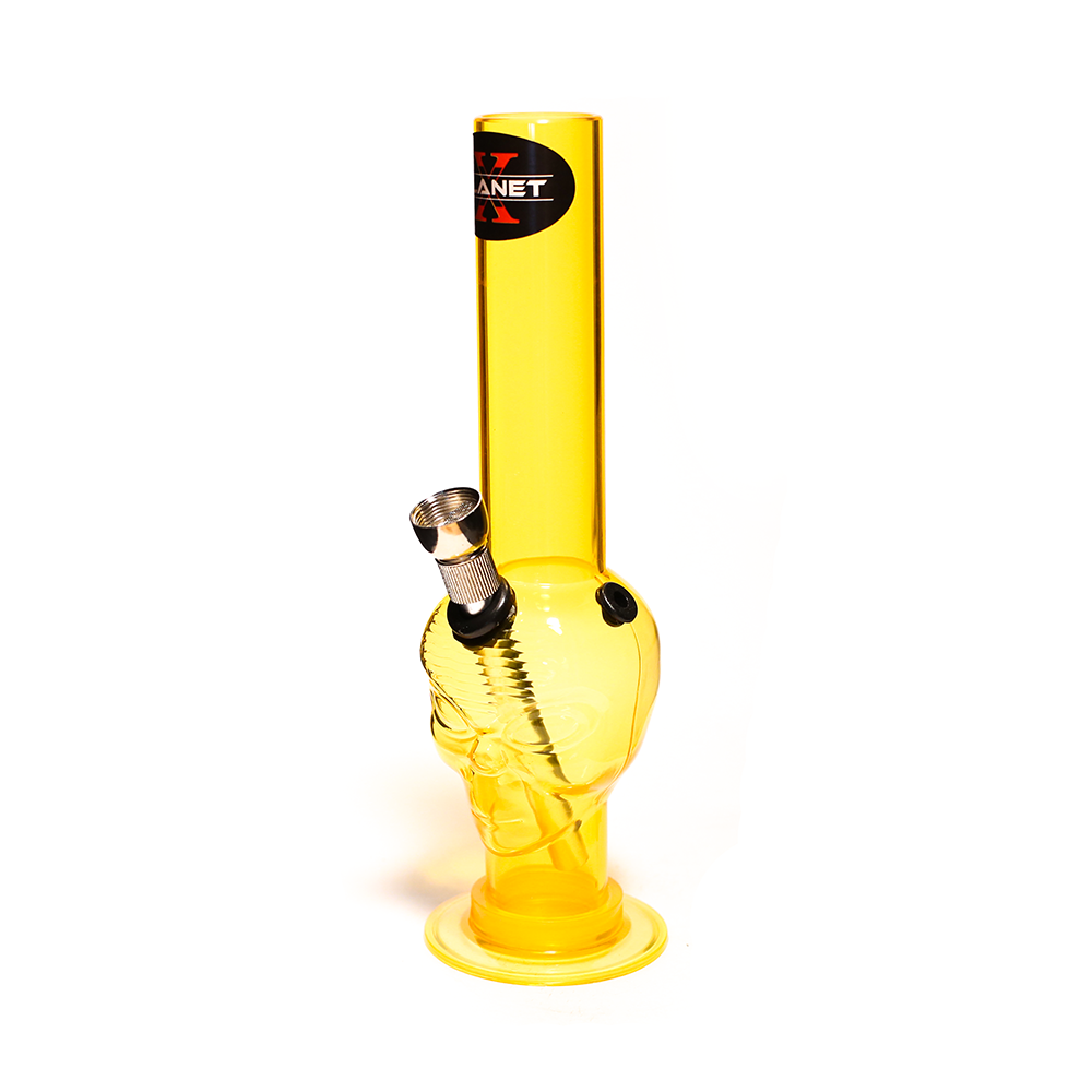 Alien Leader Mini Acrylic Bong - Yellow Planet X
