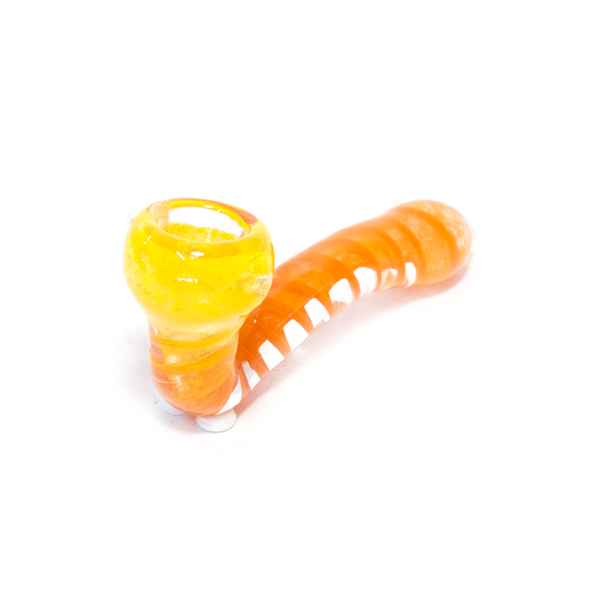 PIPE - SHERLOCK ORANGE NECK YELLOW HEAD The Bong Shop