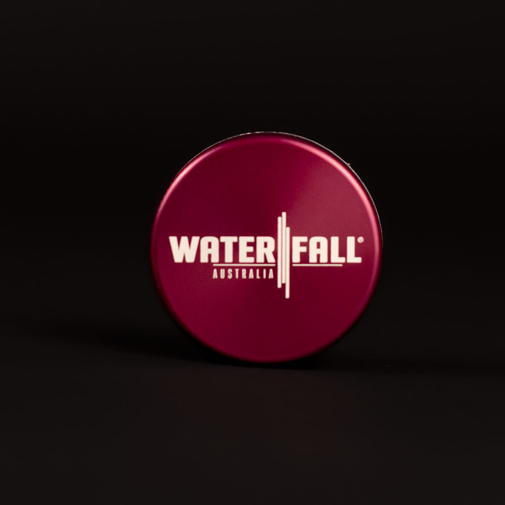 Two-Part Aluminium Grinder - Gloss Purple (40mm) Waterfall