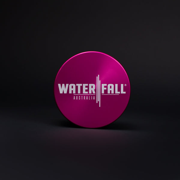 Four-Part Aluminium Grinder - Gloss Pink (75mm) Waterfall