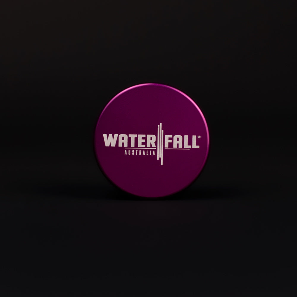 Four-Part Aluminium Grinder with Removable Screen - Gloss Dark Purple (43mm) Waterfall