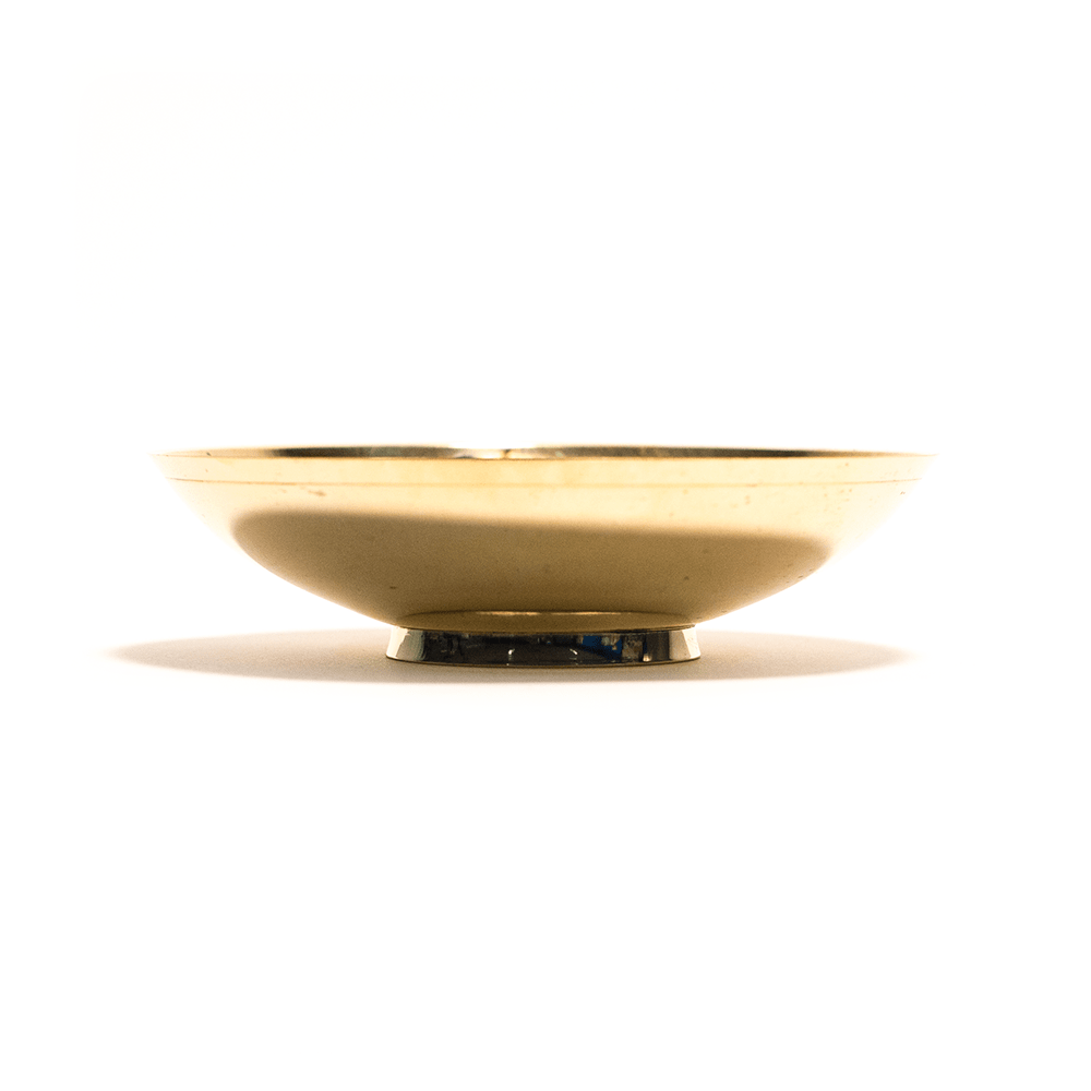 BRASS BOWL WITH LEAF 6 INCHES The Bong Shop