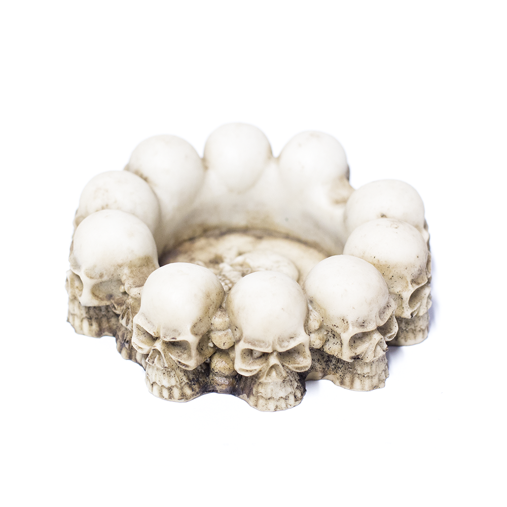 ASHTRAY - WHITE SKULLS The Bong Shop