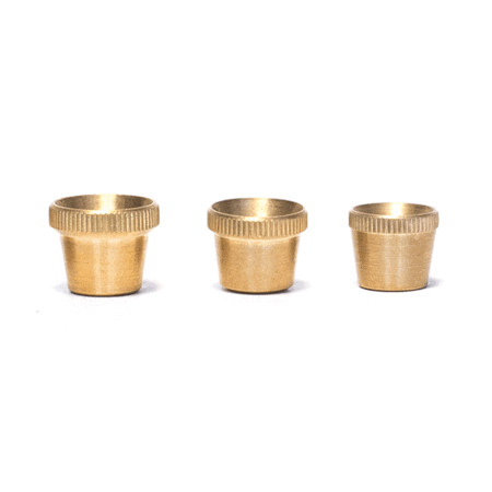 3 PACK BRASS BONZA CONES S M L The Bong Shop