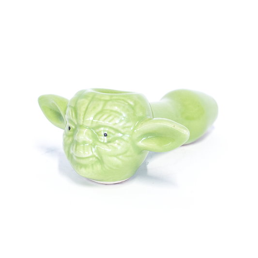 CERAMIC PIPE - ALIEN GREEN The Bong Shop