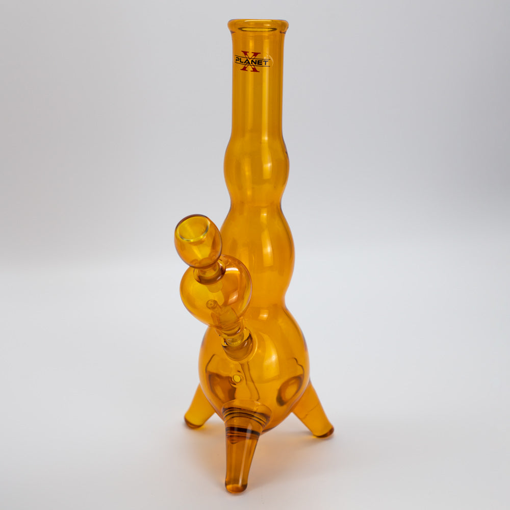 Large Tripod Glass Bong - Marigold Planet X