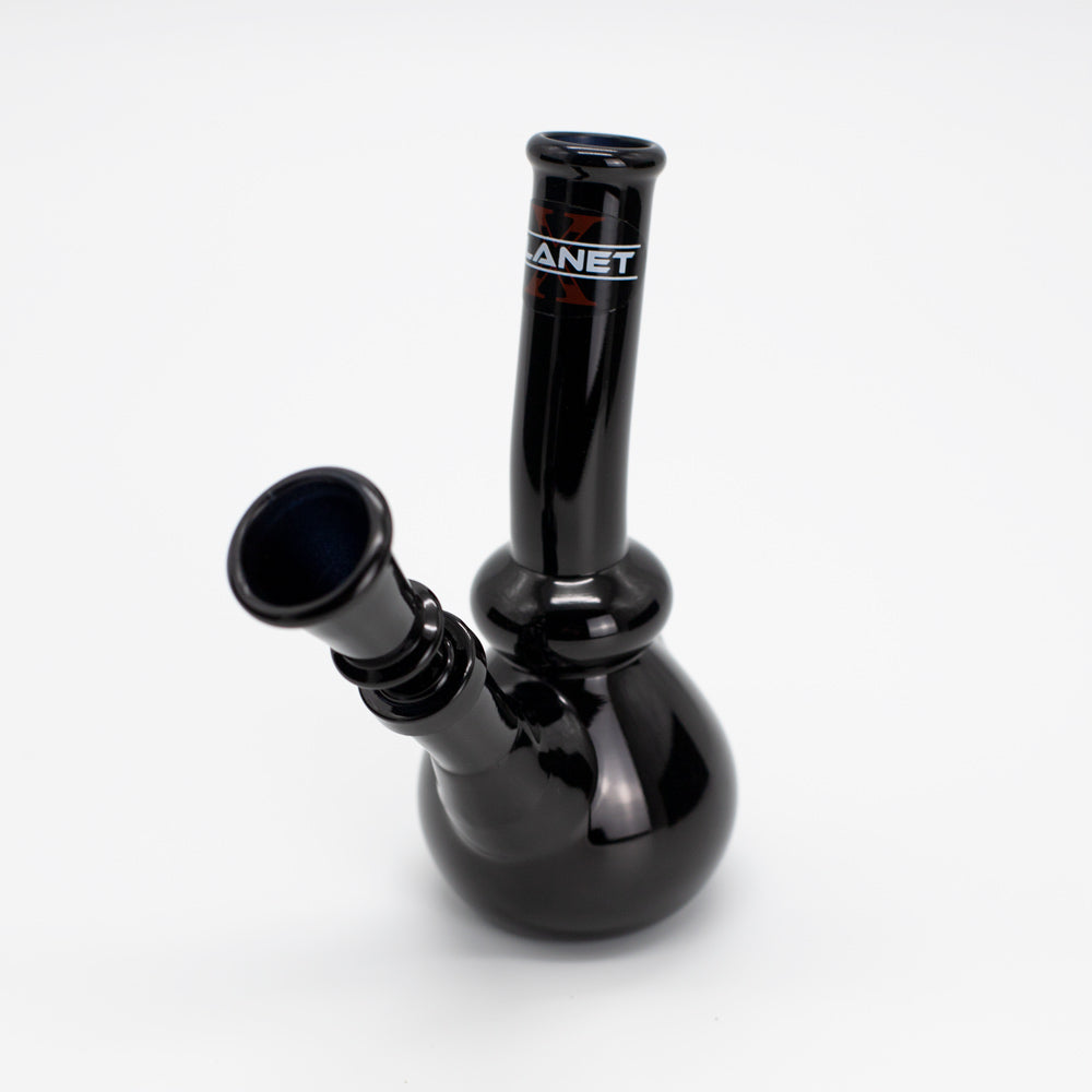 PLANET X - ATOMIC - BLACK GLASS MINI BONG Planet X