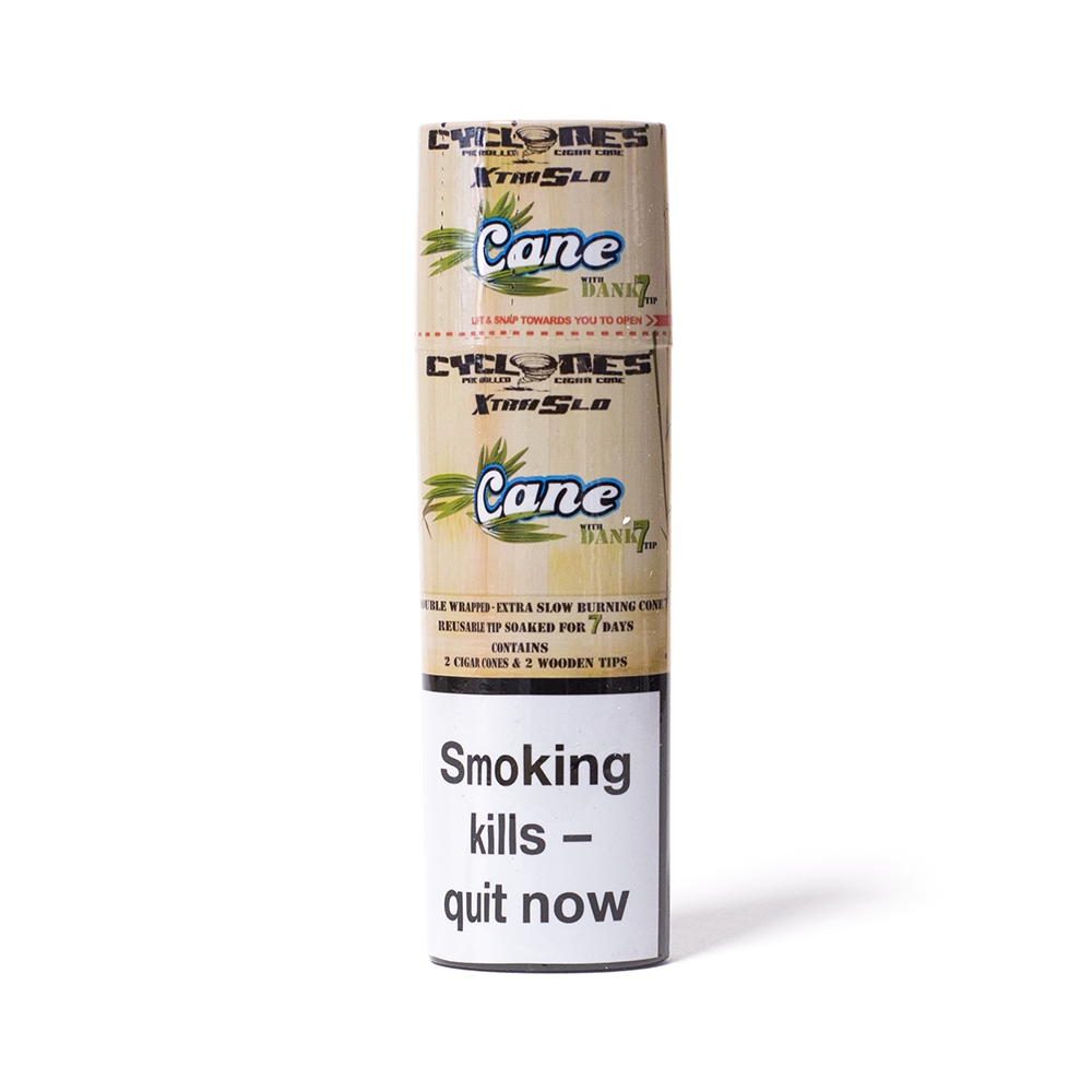 CYCLONES - EXTRA SLOW CANE W/WOOD TIPS X 2 Cyclones
