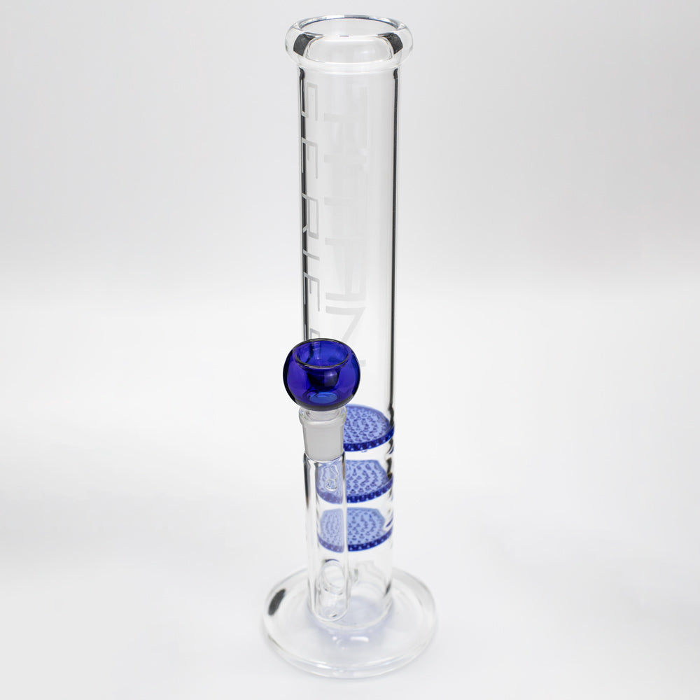 Titan Series | Triple Blade Glass Bong (Deluxe Wooden Box Edition) Waterfall