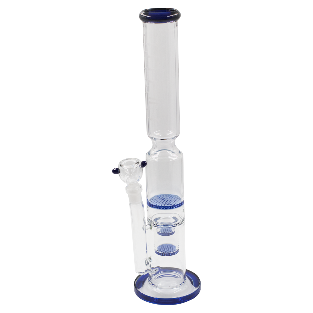 Titan Series | Honey Trap Glass Bong (Deluxe Wooden Box Edition) Waterfall