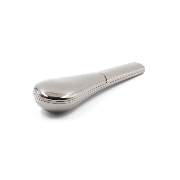 METAL SWING LID SPOON SILVER The Bong Shop