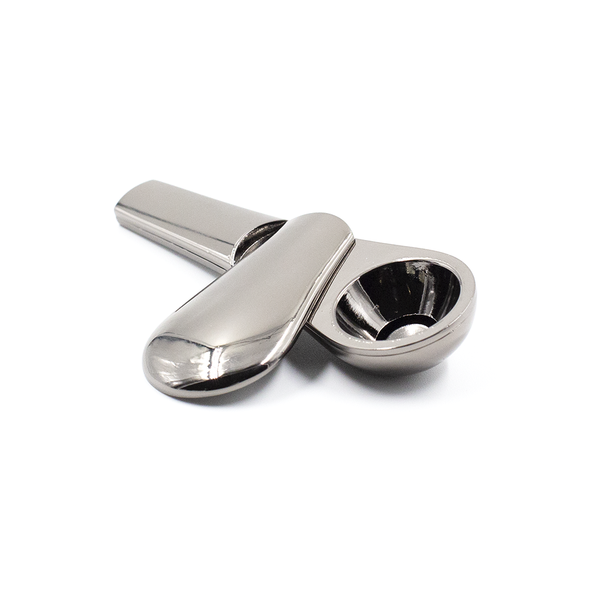 METAL SWING LID SPOON SILVER The Bong Shop