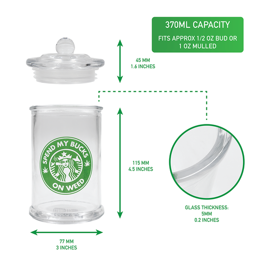 Badass Stash Jar - Sticky Ricky (370ml) Badass