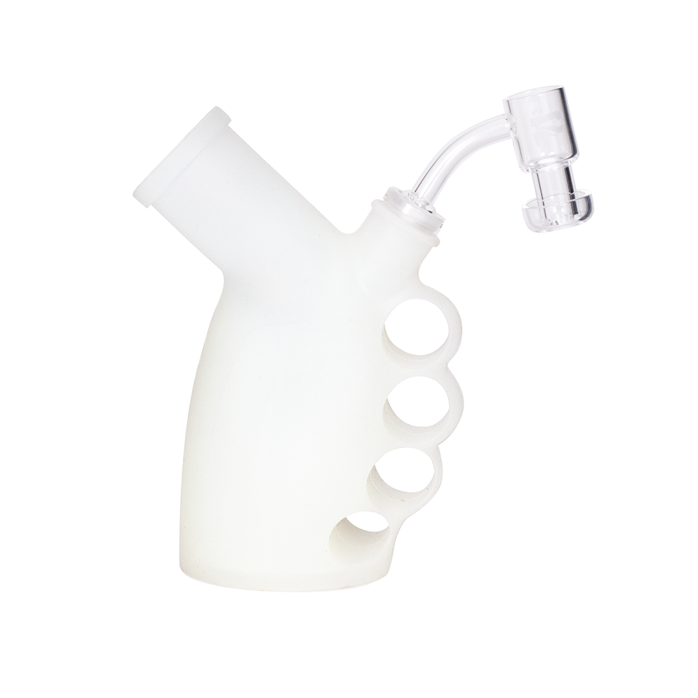 PULSAR - RIP SILICONE KNUCKLE BUBBLER DAB RIG - GLOW IN THE DARK The Bong Shop