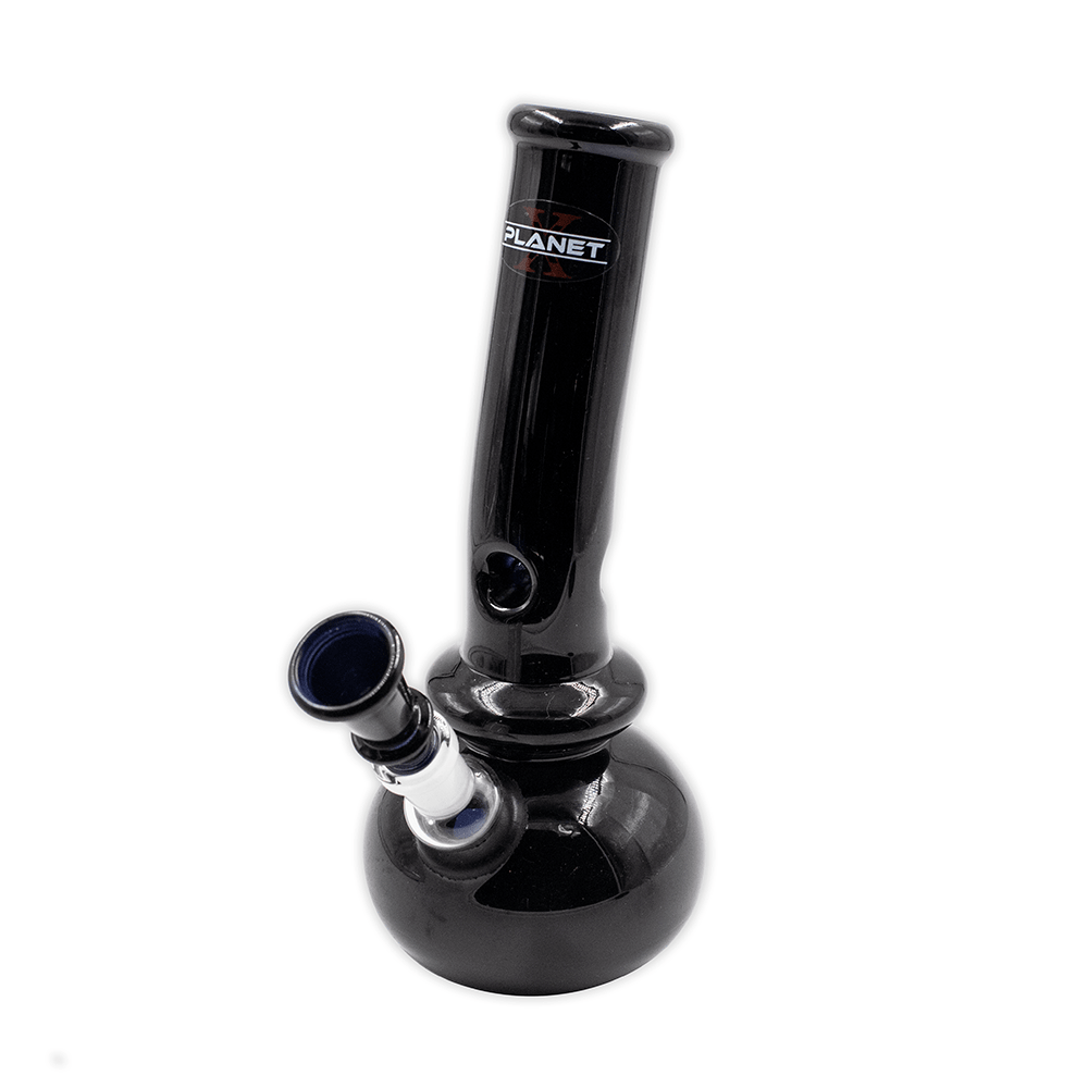 Crater Glass Bong - Black Planet X