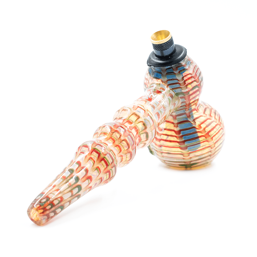 GLASS HAMMER PIPE - HAND PAINTED W/ GECKO PLANET X Planet X