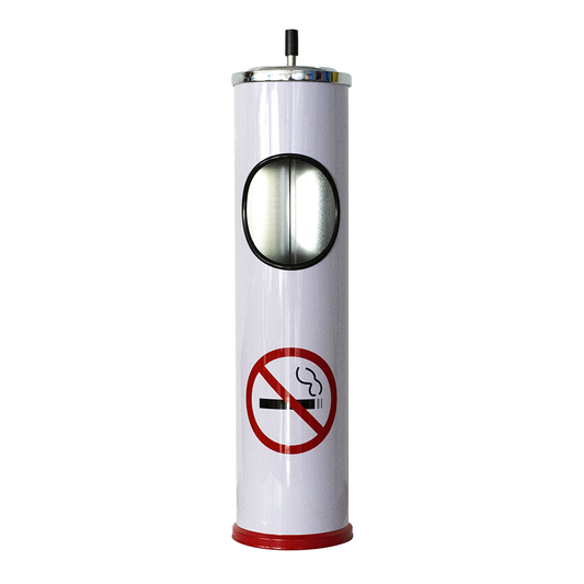 ASHTRAY - 60CM NO SMOKING SYMBOL WHITE The Bong Shop