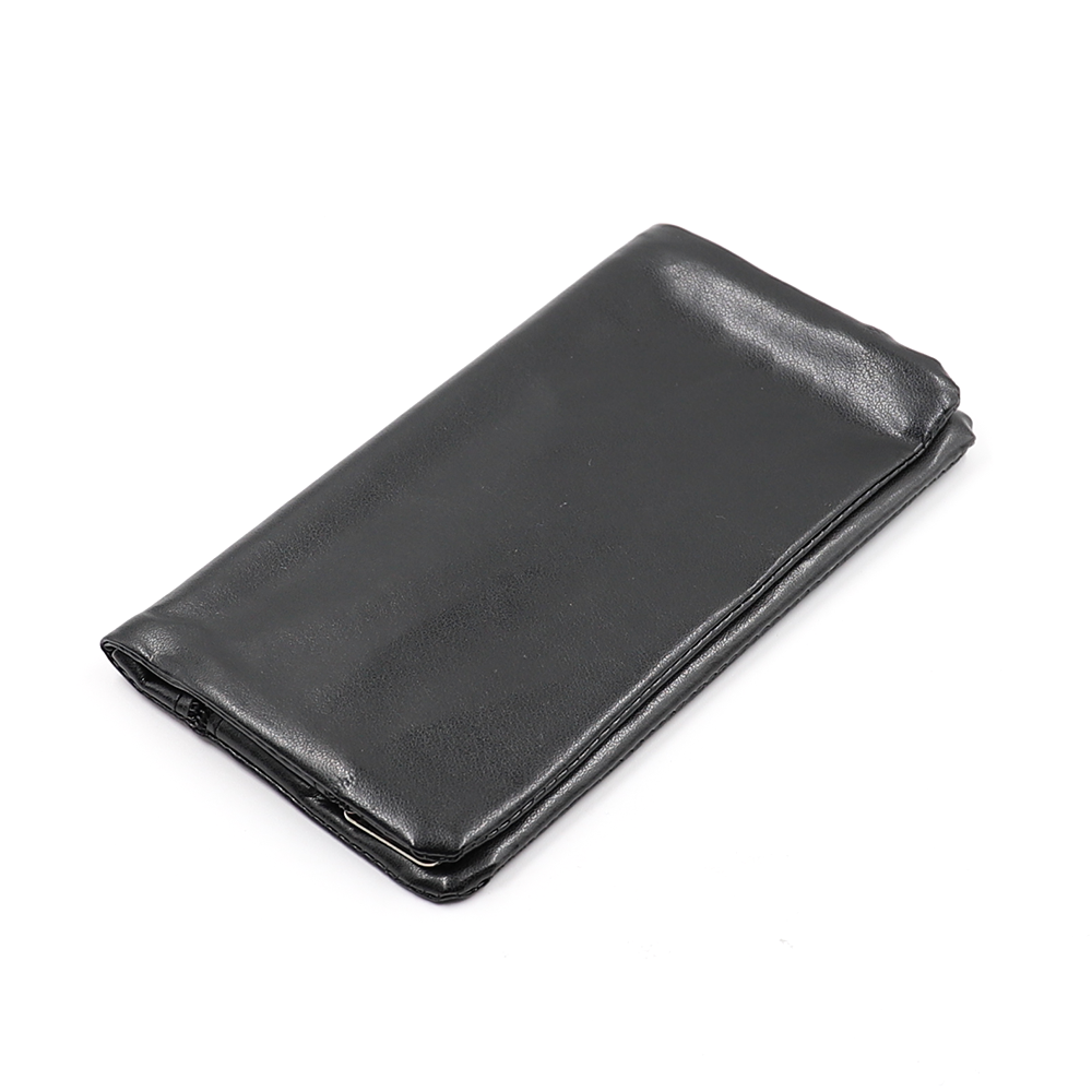 Tobacco Pouch Wallet (Double Zipped) - Black The Bong Shop