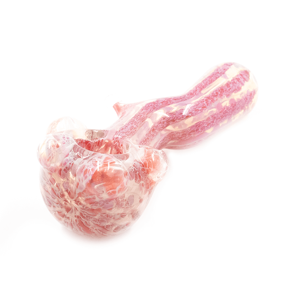 Plumbus Bent Glass Pipe - Pink The Bong Shop
